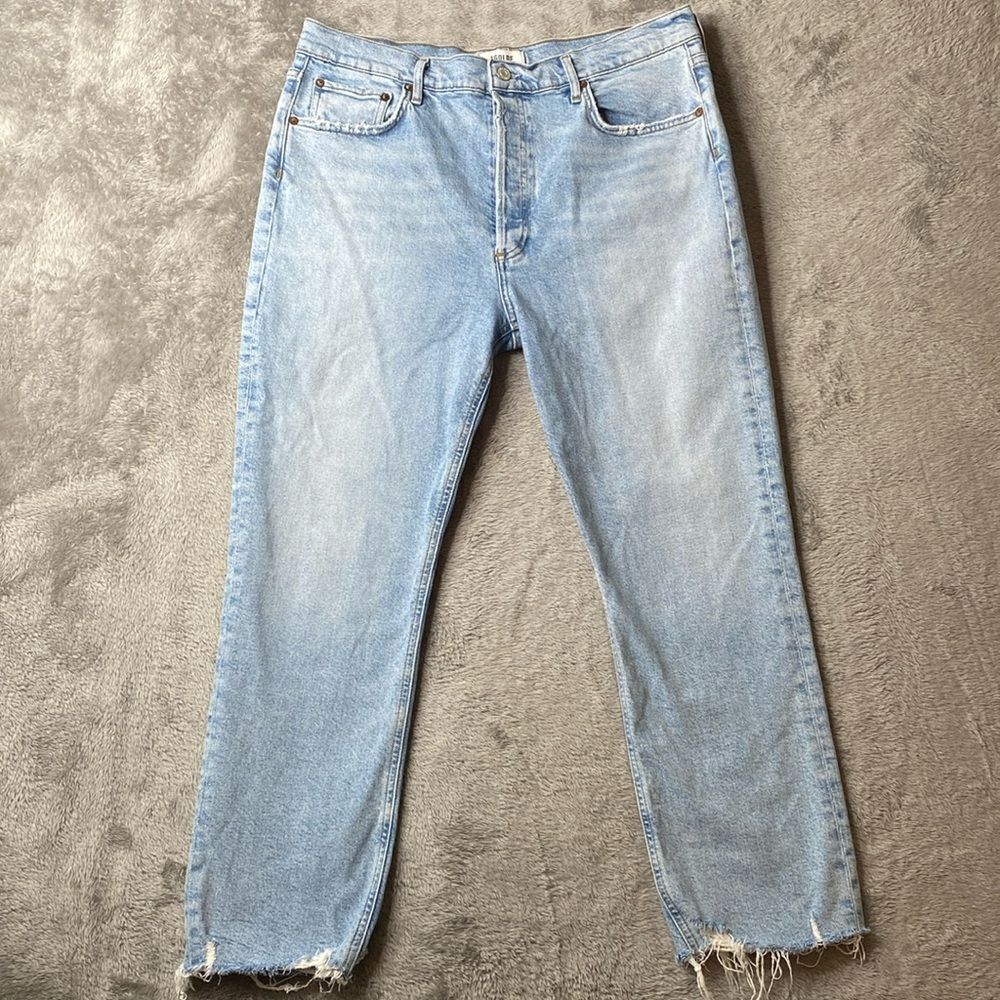 AGOLDE Riley High Rise Crop Jeans